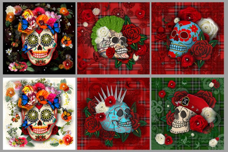 Skulls Velours