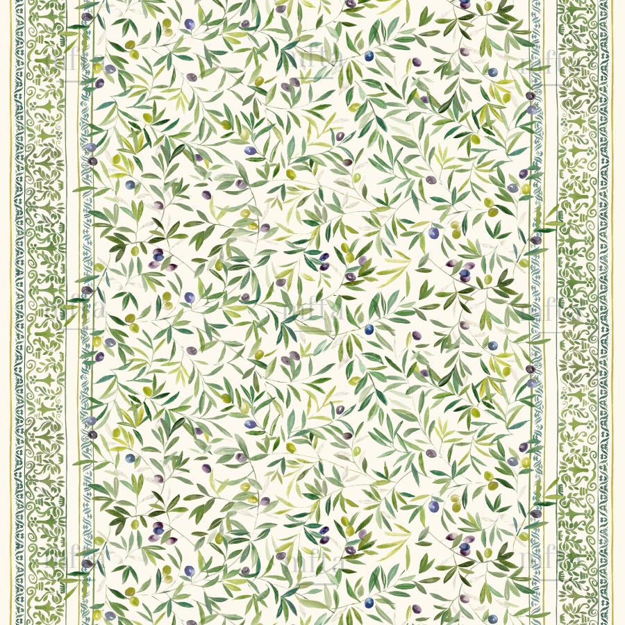 Toscane Double bordure cretonne