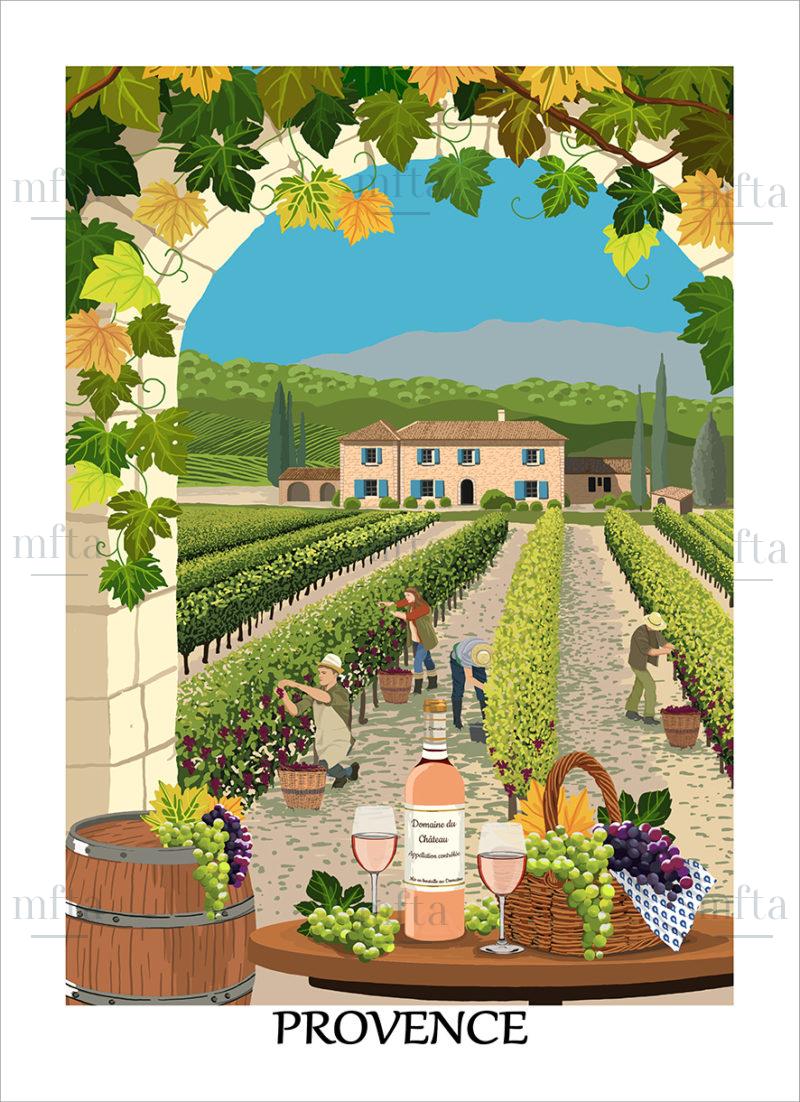 7177_TORCHON VENDANGES_001 Torchon Vendanges